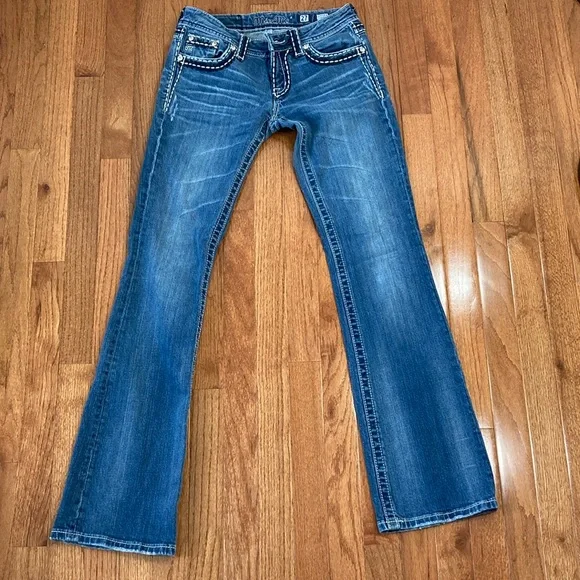Miss Me Women's Boot Cut Blue Jeans - Picture 4 of 4